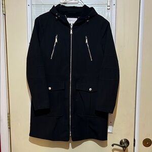 EUC BCBGeneration Black Hooded Coat